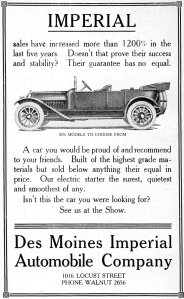 Imperial Automobile Company advertisement